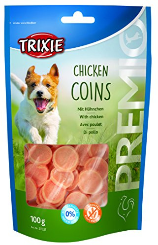 Trixie 31531 Premio Chicken Coins, 100 g, blandade färger