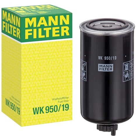 MANN-FILTER, WK 950/19 Kraftstofffilter | Für LKW, Busse, Schutz des Kraftstoffsystems, Injektorschutz, Zuverlässige Kraftstoffversorgung, Echte OE-Technologie