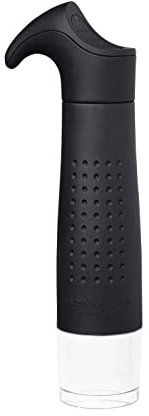 L’Atelier DU Vin – Bomba de Vino Gard’Vin On/Off + 2 Tapones – Preserva los Aromas de Tus Botellas Abiertas – Negro