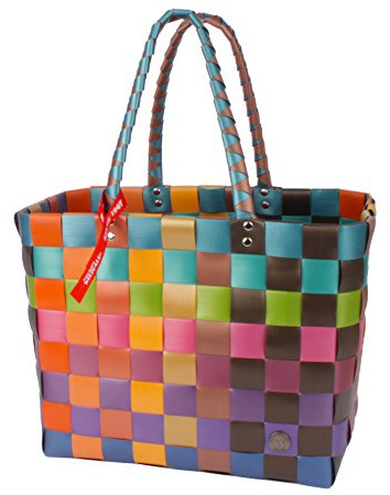 Witzgall Shopper 5010-99 Original! Einkaufskorb, Einkaufstasche, Shopping-Bag, bunt - orange, braun, grün