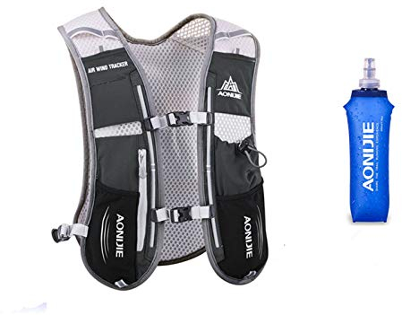 Win.Deeper 5L Ultraleicht Trinkrucksack Trail Rucksack Trinkweste, Hydration Pack Fahrradrucksack für Laufen, Camping, Wandern, Marathoner