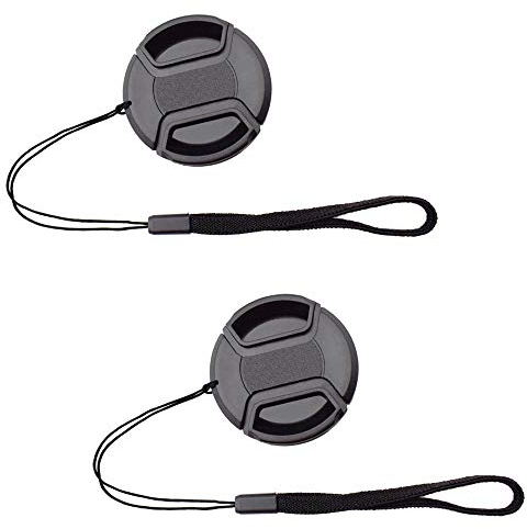 ULBTER 49mm Objektivdeckel Objektiv Deckel für Sony E-Mount FE 50 mm f/1.8,E 55-210 mm f/4.5-6.3,E 35 mm f/1.8,E 20 mm f/2.8 Objektiv für Sony Alpha a6500 a6400 a6300 a6000 Kameradeckel mit Halter