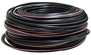 50 m de Câble électrique 3G1.5 / RO2V - utilisation intérieur/extérieur - rouleau/couronne de câble noir - longueur au choix 1m, 5m, 10m, 25m, 30m, 50m, 100m