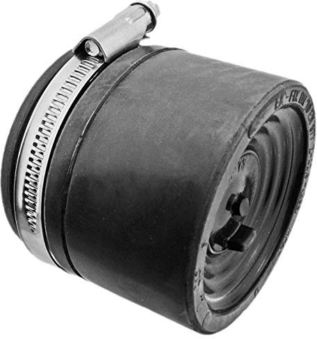 MegaHaustechnik HT SML Konfix DN125 von Rohr Außendurchmesser 125mm auf Rohr Außendurchmesser 125mm, Übergang von Guß Metall Kunststoffrohr, Adapter Rohrverbinder aus Gummi