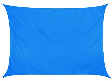 Hummelladen Voile d'ombrage rectangulaire 3 x 4 - Bleu - Protection Solaire Hydrofuge - Protection UV pour Jardin, terrasse, Camping