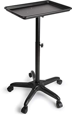 SENDERPICK Beauté Chariot cosmétique Chariot de travail Chariot de travail Chariot de salon de beauté Table d'équipements Salon de coiffure (noir)