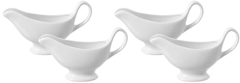 Hendi Blanc Classique Porcelaine Saucière (Lot de 4)