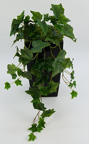 Seidenblumen Roß Efeubusch Real Touch DP Kusntpflanzen künstliches Efeu Efeuranke (55cm, Grün)