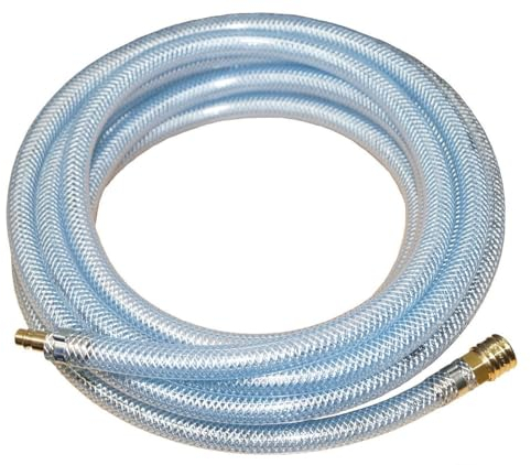 Druckluftschlauch PVC-Gewebeschlauch-Set Kompressorschlauch Wasserschlauch Dampfschlauch komplett mit Kupplungsdose und Stecker NW 7,2 (20 m, 13 x 19 mm)