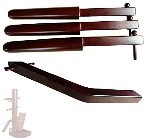 Tragbarer Dummy-Arm aus Holz, Wing Chun Dummy-Trainer, Wing Chun-Dummy-Ersatzarme aus Holz, tragbare Wing Chun-Dummy-Teile aus Holz, geeignet für 3,8 cm * 3,8 cm große Löcher, 4 St