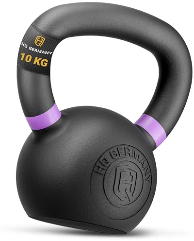 HQ Germany® Kettlebell Powdercoat [Pulverbeschichtung] - Kugelhantel 10kg
