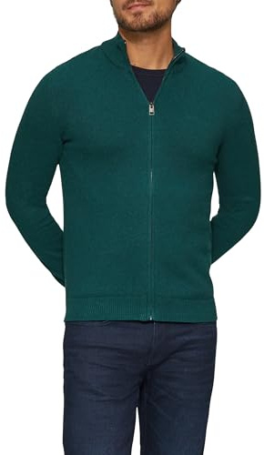 s.Oliver Strickjacke mit Stehkragen und Logo-Detail