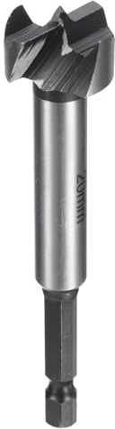 sourcing map Forstner Drill Bit 13/16(20mm) Carbon Steel Single Tooth Flat Wing Wood Drilling Bit Hinge Cutter with 1/4 Hex Shank for Hardwood Softwood Plywood Woodworking