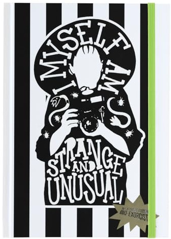 Grupo Erik Beetlejuice Notizbuch A5 Journal Tagebuch Merch Geschenke | Reisetagebuch Liniert Ringbuch Mädchen und Jungen Einschulung - Notizblock A5 14,8 × 21,0 cm