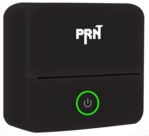 PRNT The Original Z-01, 57mm Bluetooth Inkless Instant Sticker Printer + 6 ROLLS, Print Photos & Labels, Portable Thermal Printer, Compatible with Android and iPhone, Mini Portable Printer