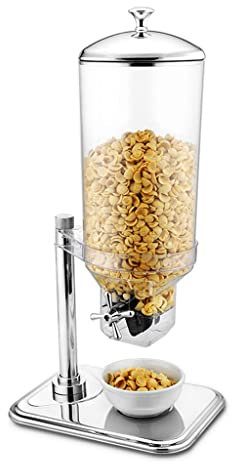 WOTZOV 7L Single Control Cereal Dispenser,Candy Containers Storage Machine for Home/Office Desk - Snacks, Grains, Cheerios, Dry Powder Container,