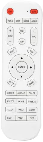 Nicear Universal Projector Remote Control Replacement for Projectors and Smart TVs Remote Controller 10m Transmission Distance Control for Receiver