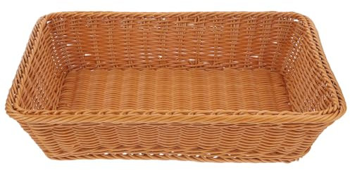 Amosfun Portapane con Design e Multifunzionale Organizzatore per Frutta e Giocattoli Rectangolare Color