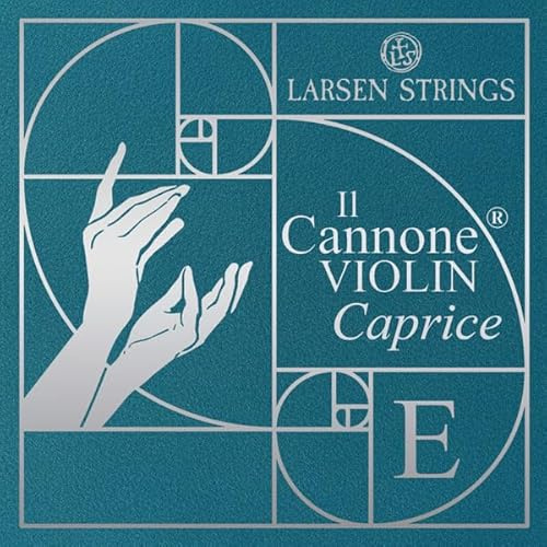 LARSEN STRINGS - Corde per violino 4/4 - Il Cannone Silver - Corda singola MI Caprice: Acciaio cromato, Sfera/Anello, Sfera rimovibile