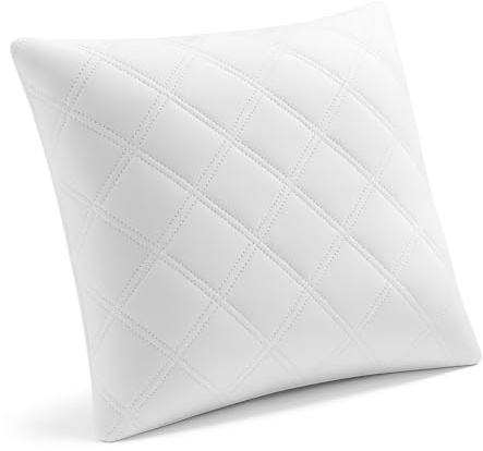 Guanciale in Memory Foam - Fiocchi di Schiuma Memory Foam - Ergonomico e Confortevole e Traspirante per un Sonno Rigenerante - Rivestimento in Microfibra - Certificato OEKO-TEX (60x60 cm, 1 unità)