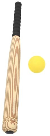 HONITANO Mazza da Baseball Leggera in Eva Mazza da Allenamento per Bambini da Interni ed Esterni Set da 21 Pollici Venature del Legno