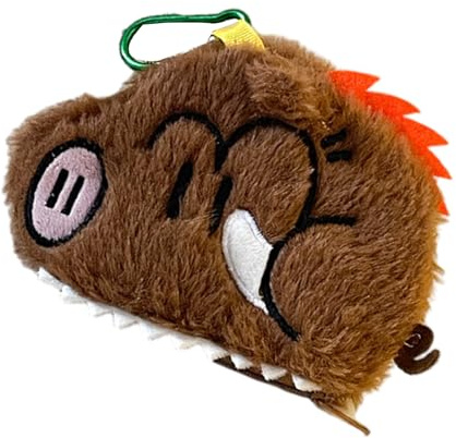 Joli cochon porte-monnaie porte-monnaie breloque casque sac de rangement peluche dessin animé étui pour écouteurs petits portefeuilles beaux cochons changement porte-monnaie décoratif peluche chiot