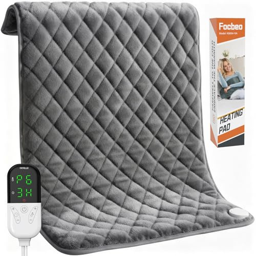 Coussin Chauffant, Chauffage Rapide, Réglage de Température Multiple, Chauffe-Cou et Chauffe-Dos, Soulagement de Douleurs Musculaires, Taille Universelle