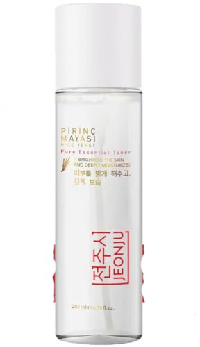 JEONJU Rice Yeast Brightening & Moisturizing Toner – Alkoholfrei Gesichtstonic mit Niacinamide, Allantoin & Panthenol – 200 ml