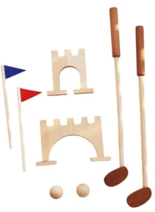 BEALIFE Minigolfset för barn Golfset för åldrar 3-5 Barnklubb Rolig träleksak Presentidé för pojkar Flickor Födelsedagar Träsimuleringsbyggsatser Barnklubb