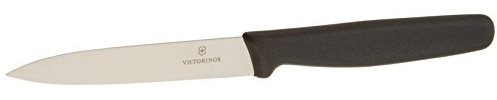 Victorinox Cutlery 4-Inch Utility Knife, Black Polypropylene Handle (47501)