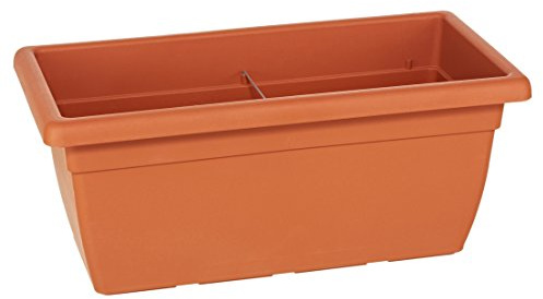 Dehner Blumenkasten Akea, ca. 100 x 46 x 40 cm, Kunststoff, terracotta