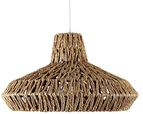 MiniSun | Natural Woven Ceiling Light Shade | Pendant Lights, Home Décor & Improvement Essential | 350mm Shade Width