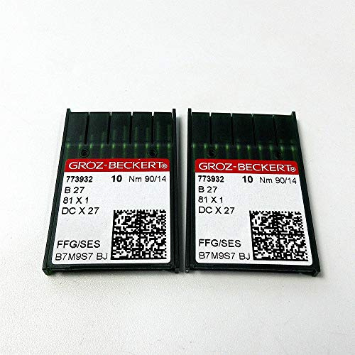 20 Pieces Groz-Beckert B-27 Dcx27 Dcx1 Overlock Serger Sewing Machine Needles (12/80)
