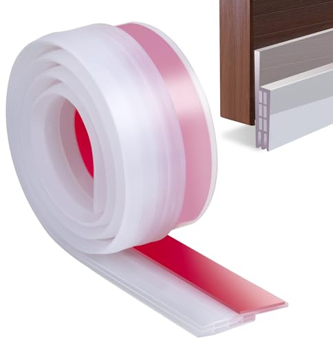 YOUSHARES Transparent Door Draught Excluder - Strip & Seal for Doors