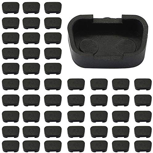 GINTOOYUN 20 PCS VGA Port Cubierta antipolvo, a prueba de polvo Compatible con RS232 DB15 Puerto macho 17 mm x 9 mm Negro