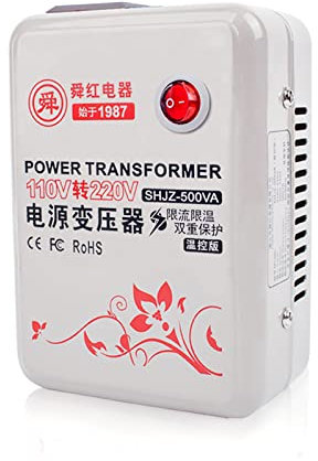（500W） Voltage Converter from 110V to 220V, high Performance Step-up Transformer to Support appliances Used in Europe, Asian appliances and Other Regions,CE/FCC Certification.