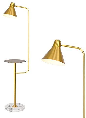 FAZRPIP Stehlampe mit Regalen Vertikale Stehlampe für Wohnzimmer Schlafzimmer Moderne Metallecke Hohe Stehlampe Arbeitszimmer Büro Nachtlampe