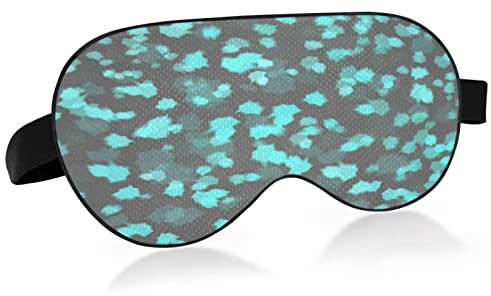 Masque de sommeil éclaboussures d'aquarelle pour femmes et hommes, lisse et confortable, masque pour les yeux, bandeau de nuit avec sangle réglable pour les voyages, le travail posté