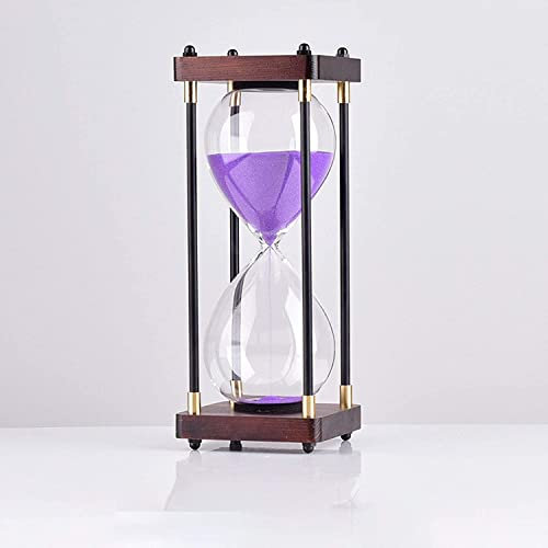 Sanduhr, Timer, Sanduhr, Sanduhr, Sanduhr, Sanduhr, Sanduhr, 30/45/60 Minuten, Glas-Sanduhr, Sanduhr, Basteln, Glas, Dekoration for Zuhause, Studium, Büro, kreatives Geschenk. (Farbe: A, Größe: 60 Min