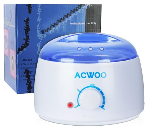 ACWOO Waxing Wachswärmer set, Waxing Set-Wachsmaschine Wachswärmer gerät, Waxing Maschine Set, Wachswärmer Wachs Haarentfernung, Wax Warmer Kit für Haarentfernung Perlen