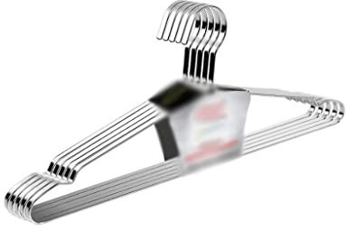WZYYCV Kleiderbügel 5er-Pack Kleiderbügel Robuste Edelstahlbügel Mit Rutschfestem Design Platzsparende Kleiderbügel Platzsparend
