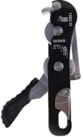 Psdndeww Professionelle Kletterausrüstung für 8–13 mm Seil, selbstbremsend, Stopp