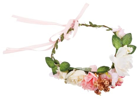 Holibanna Couronne De Fleurs Pour Mariée Accessoire Floral Pour Événements Et Fêtes Élégante Décoration Pour Femmes Et Filles Pour Mariages Fiançailles Et Célébrations Thématiques