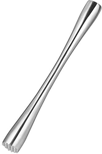 Sirxlevcy Cocktail Muddler Rostfreier Stahl Zitronen Stampfer Cocktail Muddler Eisstampfer für GewüRz EIS Riegel Werkzeuge 26 cm