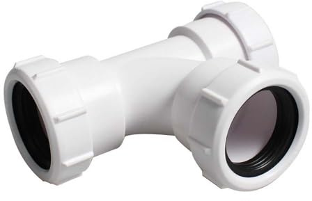 Pipe Connector 40mm PVC Pipe Adapter Bath Waste Pipe Joiner Waste Compression Fittings for Bath, Kitchen Sink, Shower Tray and so on (Y Shape 40mm)