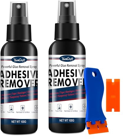 Adhesive Remover Spray, 7oz/200ml Quickly Remover Adhesive Surface Safe for Removing Stickers, Decals, Labels, Tape, Tar, Adhesive Residue, Powerful Glue Remover Spray for Everyday Use