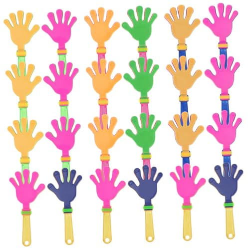SOIMISS 36 piezas Manos Aplaudidoras de Plástico Coloridas para Fiestas Infantiles Deportivos Juguetes Ruidosos para Cumpleaños y Celebraciones Escolares Color Aleatorio Color Aleatorio