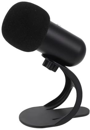 Tofficu USB Tischmikrofon Kondensator mit Stummschalttaste Kabelgebundenespc Mikrofon für Streaming Karaoke und Podcast Rauschunterdrückung Line Control Kompatibel mit Laptop und Desktop