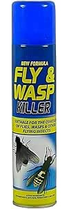 Fly & Wasp Repellent Spray, Powerful, Fast-Acting, Long-Lasting, Easy-to-Use, Protective Barrier, Quick Coverage, Multi-Surface, Ideal for Homeowners, DIY Users, Gardeners, 300ml (Pack of 1)