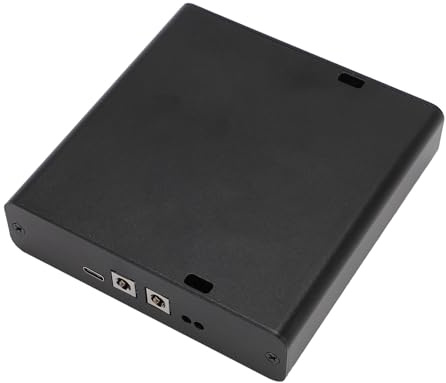 Cuifati Fuente de Alimentación Lineal de Supercondensador 5-25 V 10 A, Supresión de Ondulación 80-90%, Versátil DC2.1/DC2.5/Tipo C, Centro Positivo Exterior Negativo, Filtro Plug and Play para